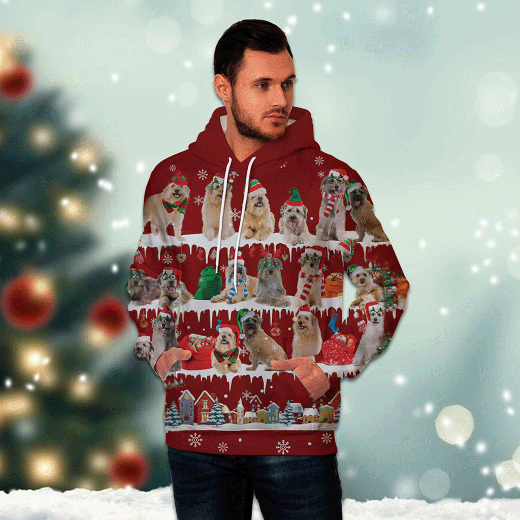 Pyrenean Shepherd - Snow Christmas - 3D Hoodie