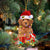 RED Miniature Poodle-Dog Be Christmas Tree Hanging Ornament