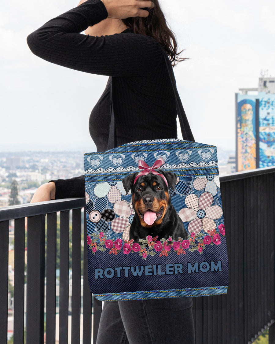 ROTTWEILER-Flower Jean Gift for you-Cloth Tote Bag