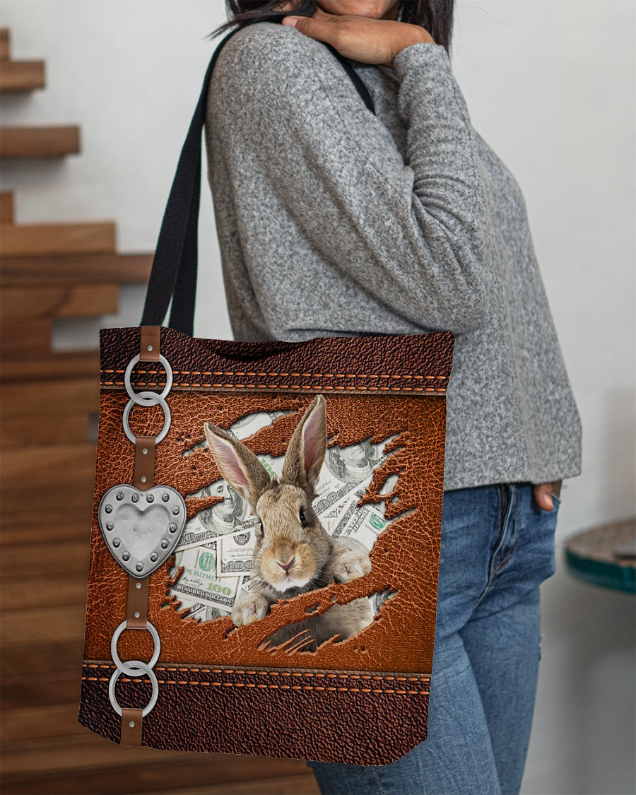 Rabbit-Let Me Go Out -Cloth Tote Bag