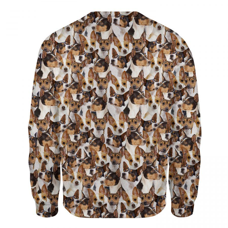Rat Terrier - Full Face - Premium Sweatshirt