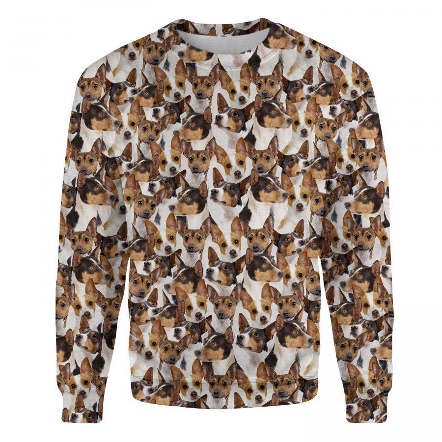 Rat Terrier - Full Face - Premium Sweatshirt
