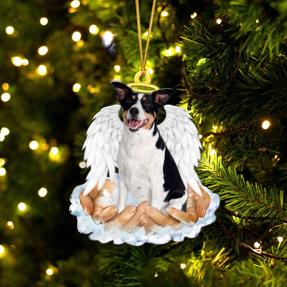 Rat Terrier-In The Hands Of God Xmas-Two Sided Ornament