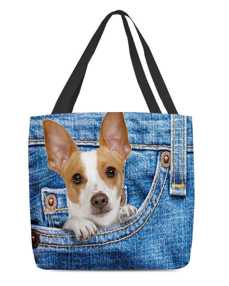Rat terrier-in pocket-Cloth Tote Bag
