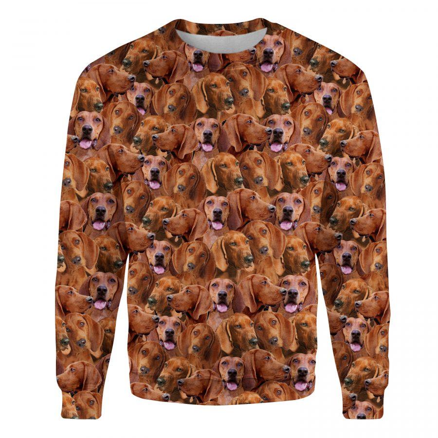 Redbone Coonhound - Full Face - Premium Sweatshirt