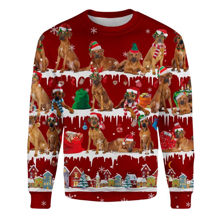 Rhodesian Ridgeback - Snow Christmas - Premium Sweatshirt