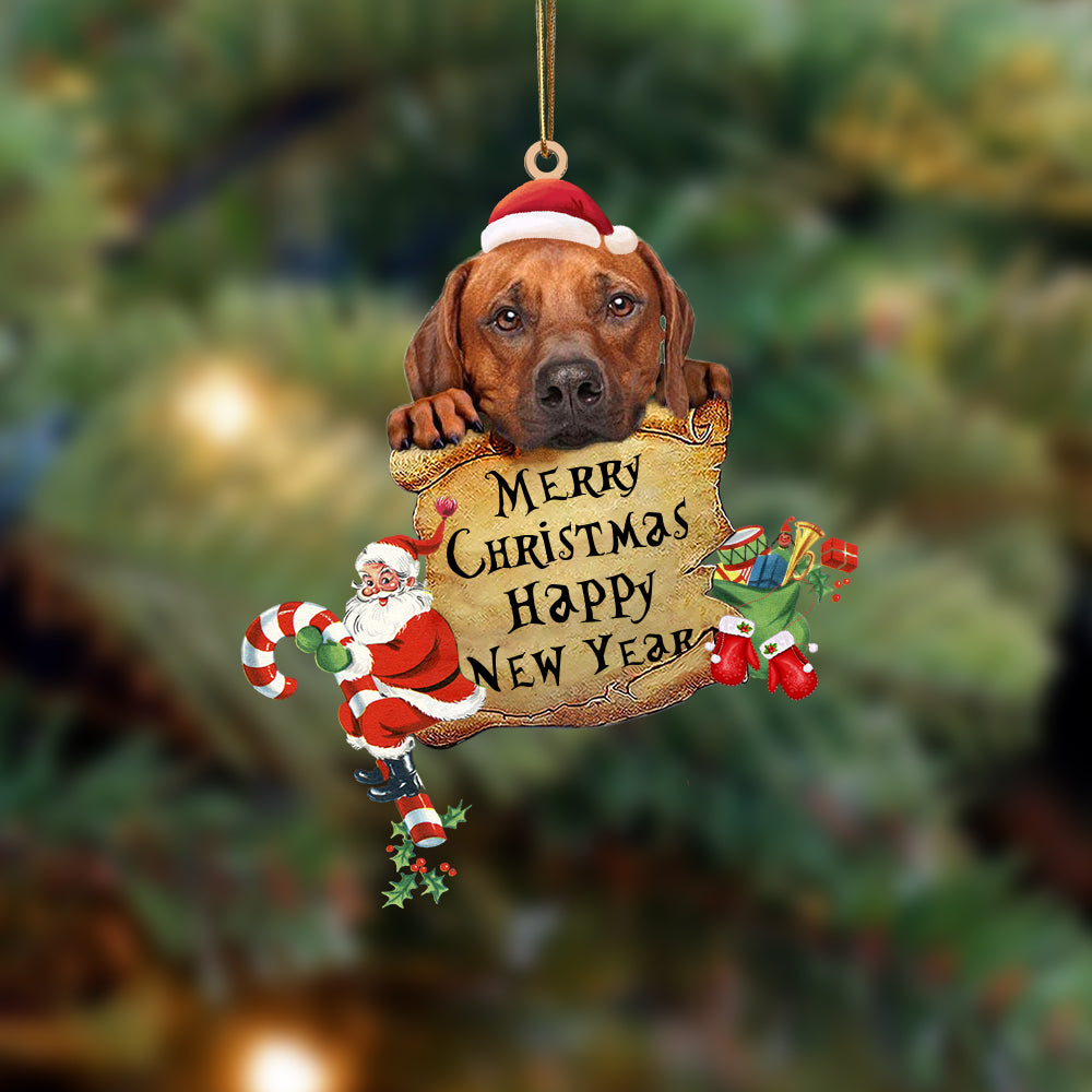 Rhodesian Ridgeback-Christams &amp; New Year Two Sided Ornament