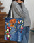 Rhodesian Ridgeback-Cardinal & Cross Flower Cloth Tote Bag