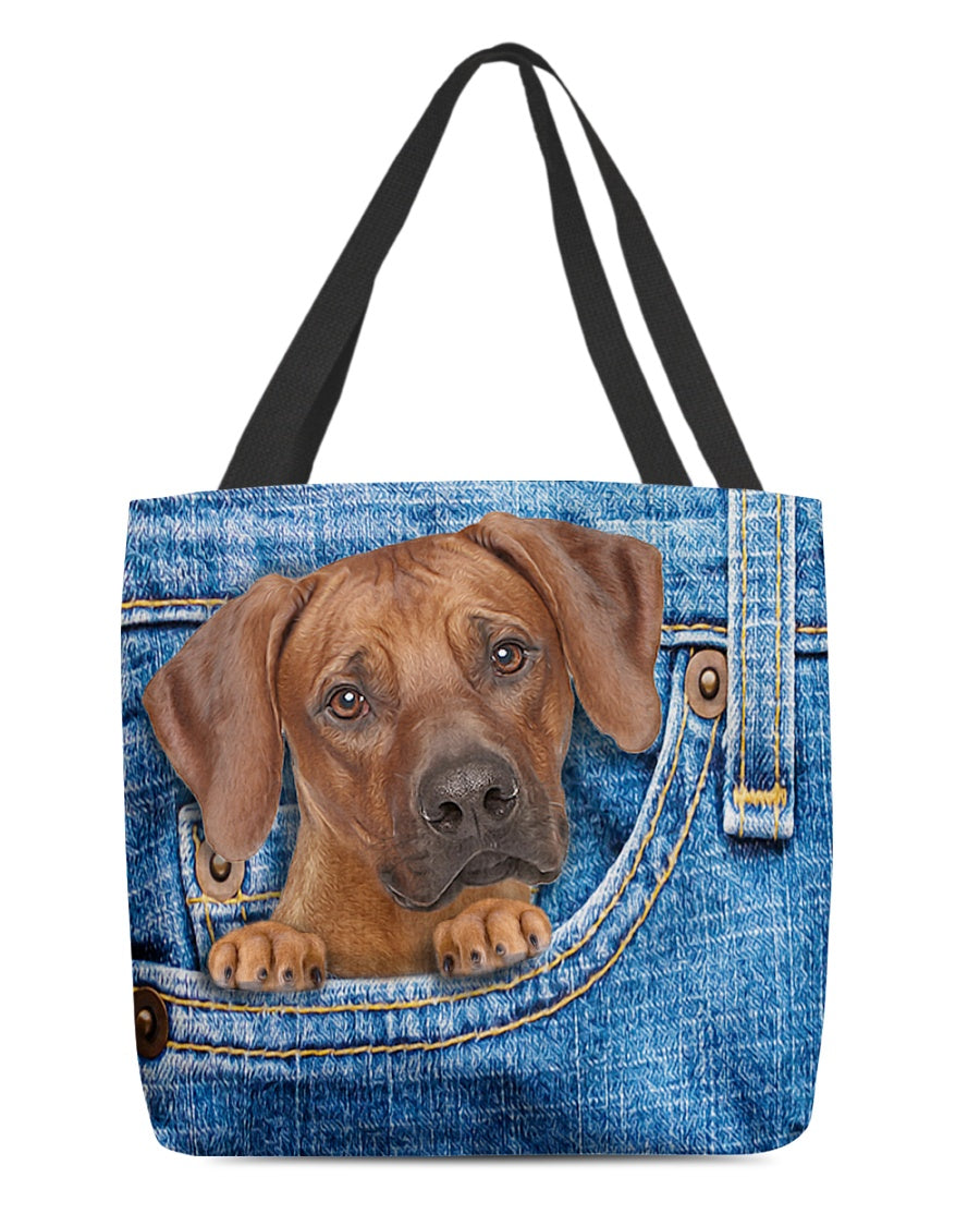 Rhodesian ridgeback-in pocket-Cloth Tote Bag
