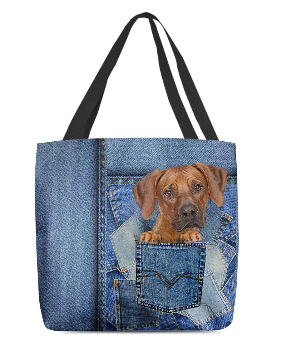 Rhodesian ridgeback-in pocket2-Cloth Tote Bag