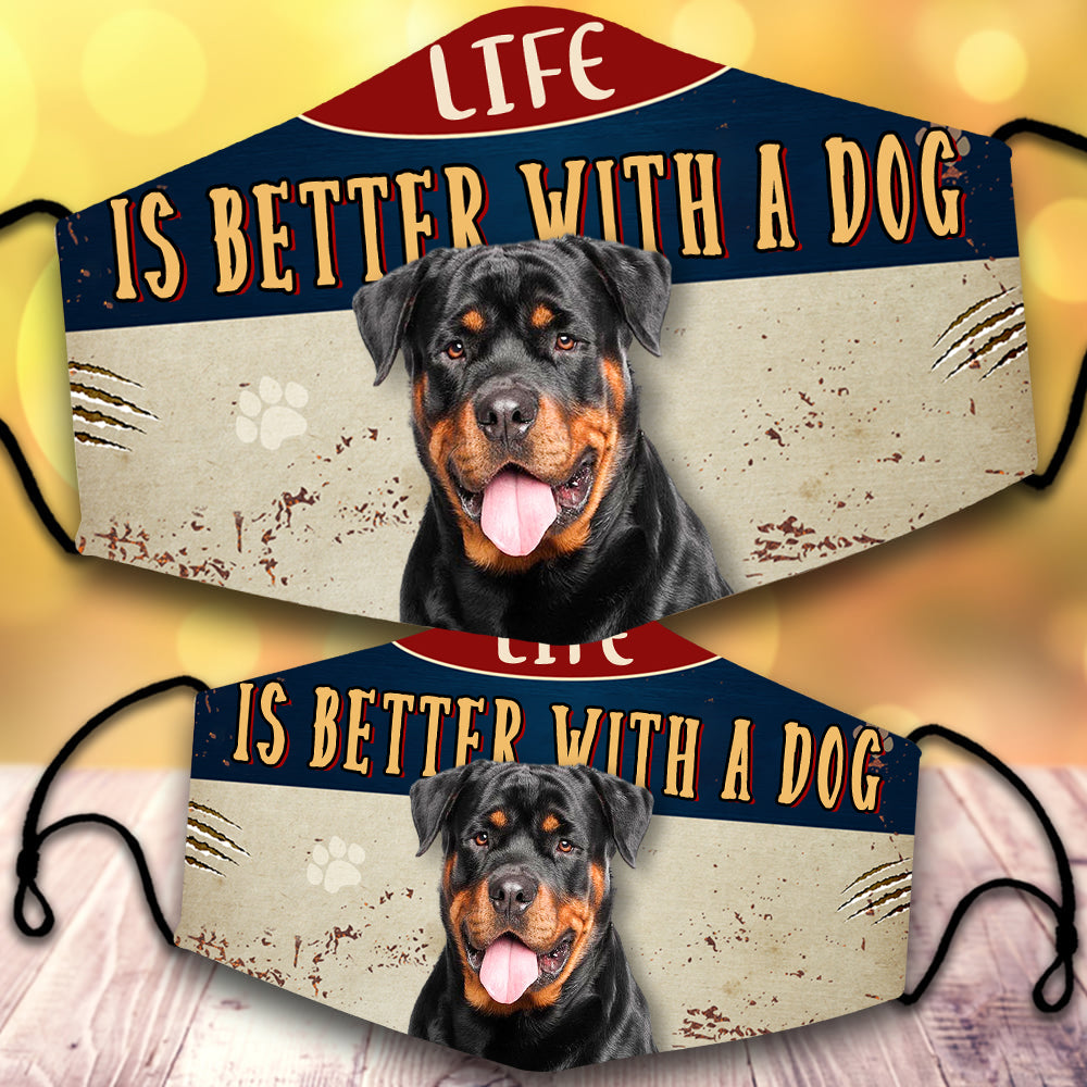 Rottweiler 1-Life Is Better With A Dog-Veil