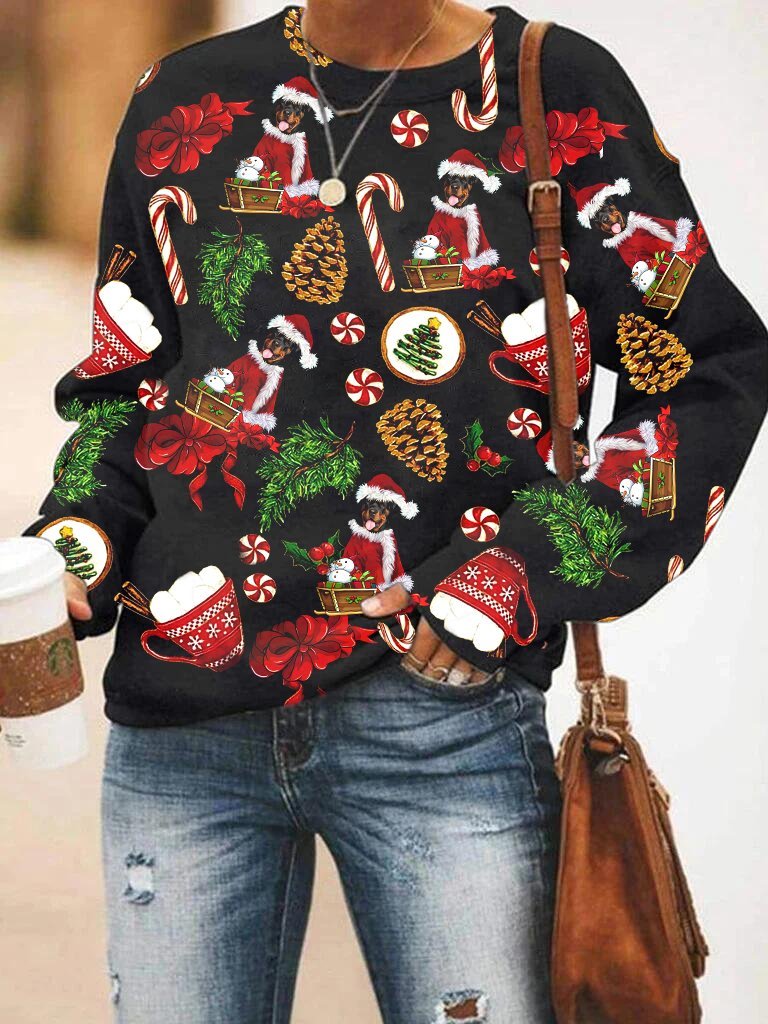 Rottweiler All Over Print Unisex Sweater