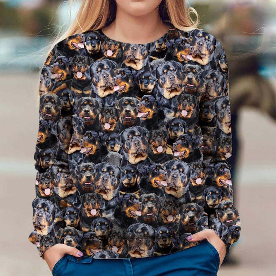 Rottweiler - Full Face - Premium Sweatshirt
