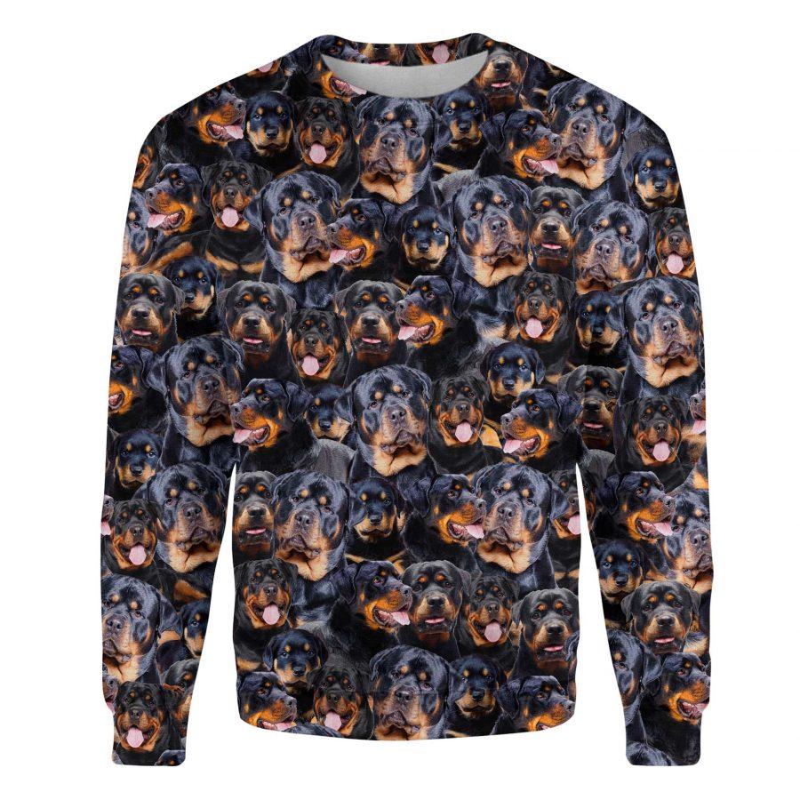 Rottweiler - Full Face - Premium Sweatshirt