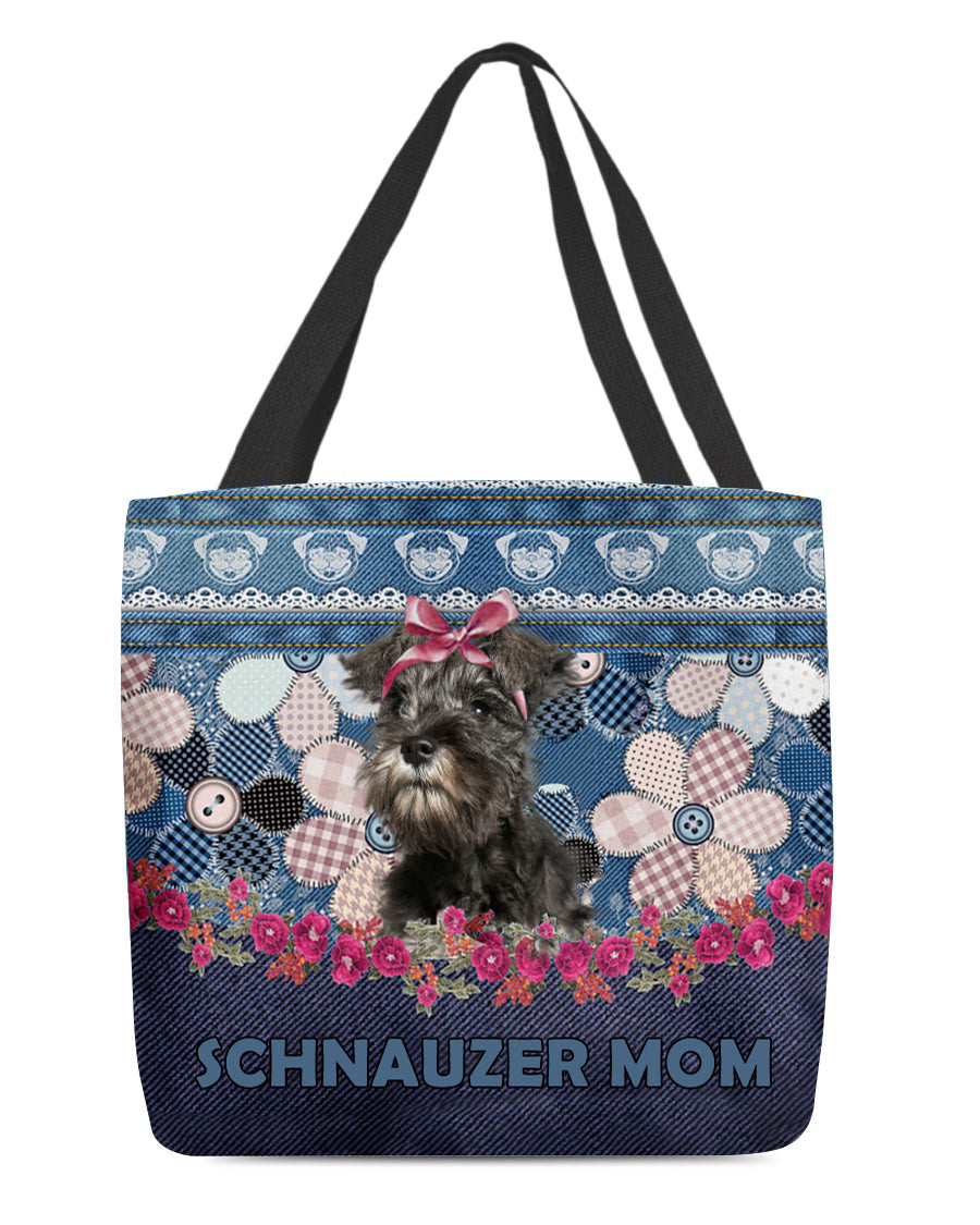 SCHNAUZER-Flower Jean Gift for you-Cloth Tote Bag