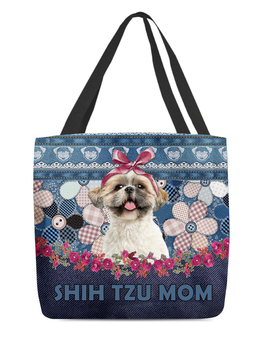 SHIH TZU-Flower Jean Gift for you-Cloth Tote Bag