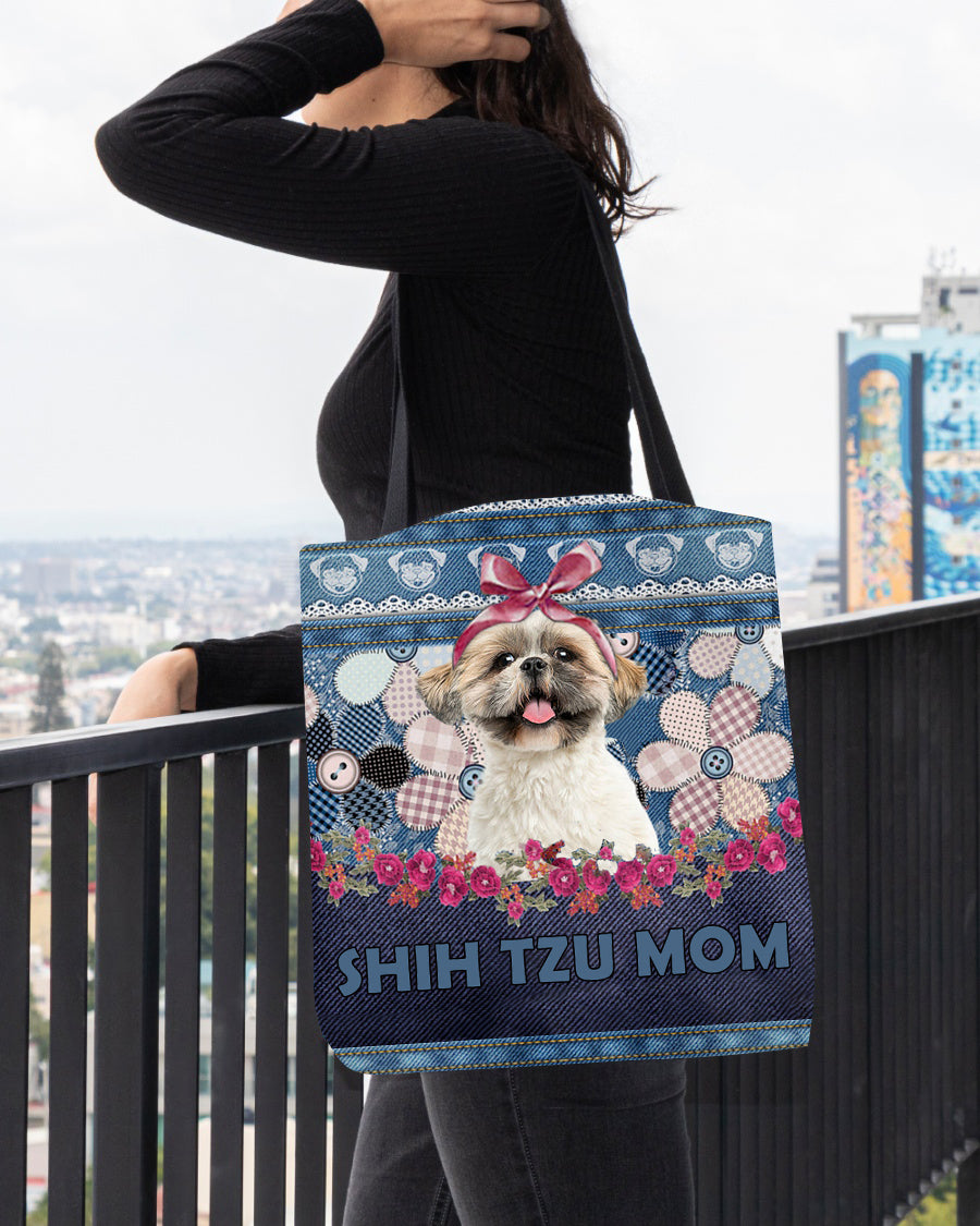 SHIH TZU-Flower Jean Gift for you-Cloth Tote Bag