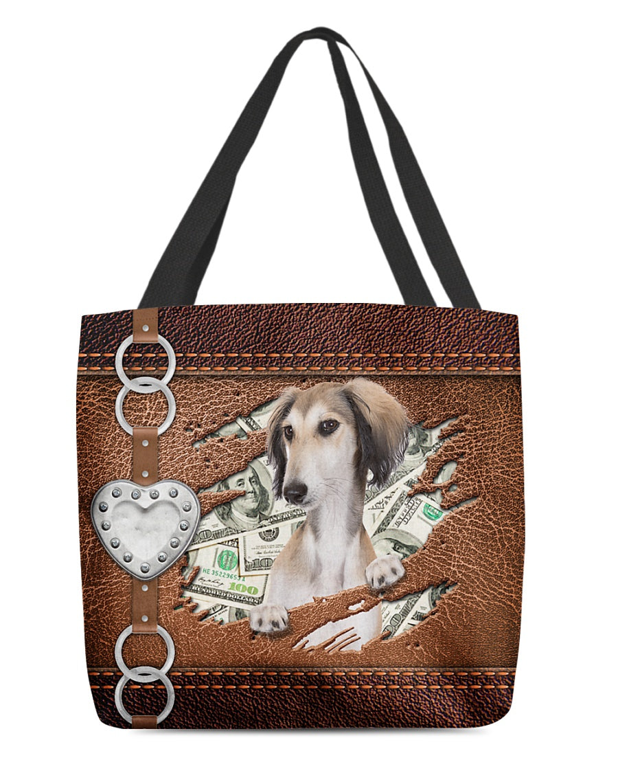 Saluki-Let Me Go Out -Cloth Tote Bag