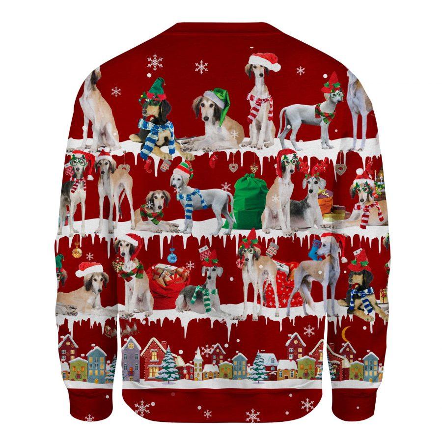 Saluki - Snow Christmas - Premium Sweatshirt