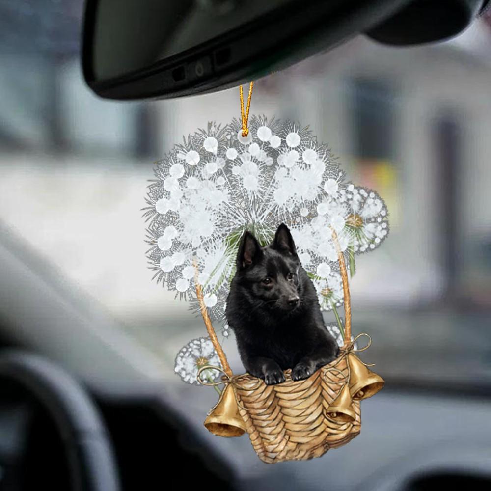 Schipperke-Dandelion-Two Sided Ornament