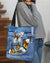 Schnauzer-Butterfly Daisies Fait-CLOTH TOTE BAG