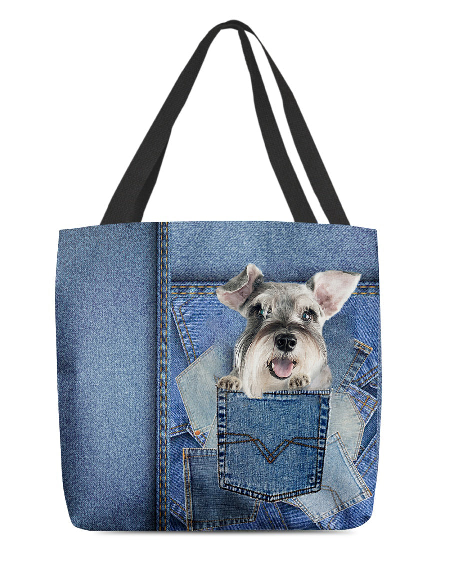 Schnauzer-in pocket2-Cloth Tote Bag