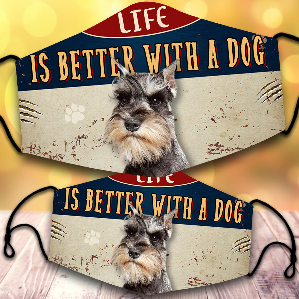 Schnauzer 1-Life Is Better With A Dog-Veil