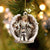 Schnauzer (3)-Angel Hug Winter Love Two Sided Ornament