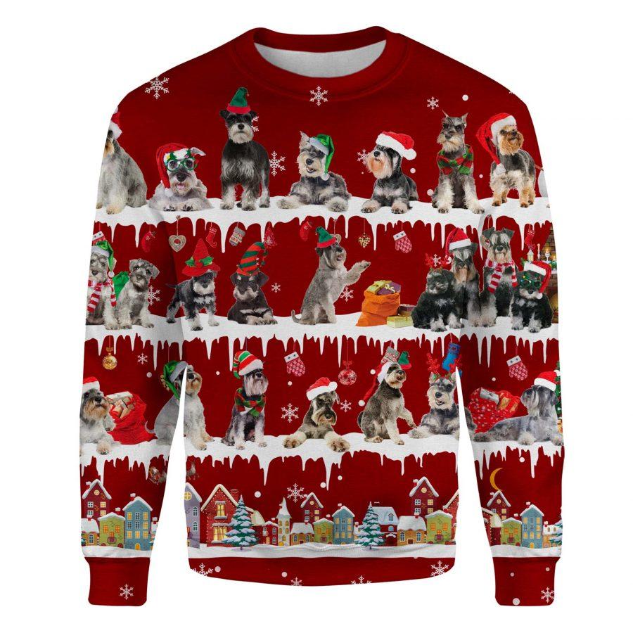 Schnauzer - Snow Christmas - Premium Sweatshirt