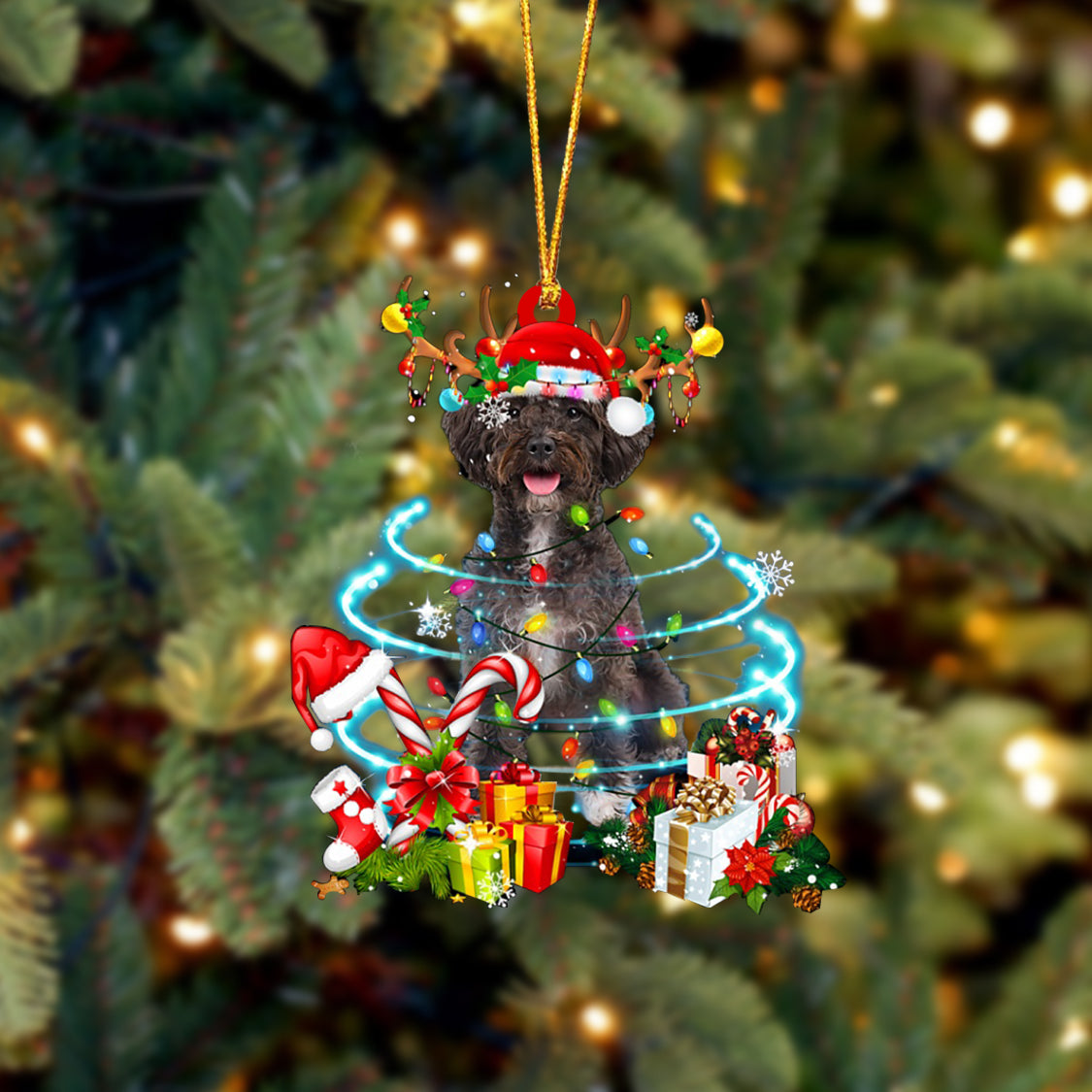 Schnoodle-Christmas Candy&amp;Gift-Two Sided Ornament