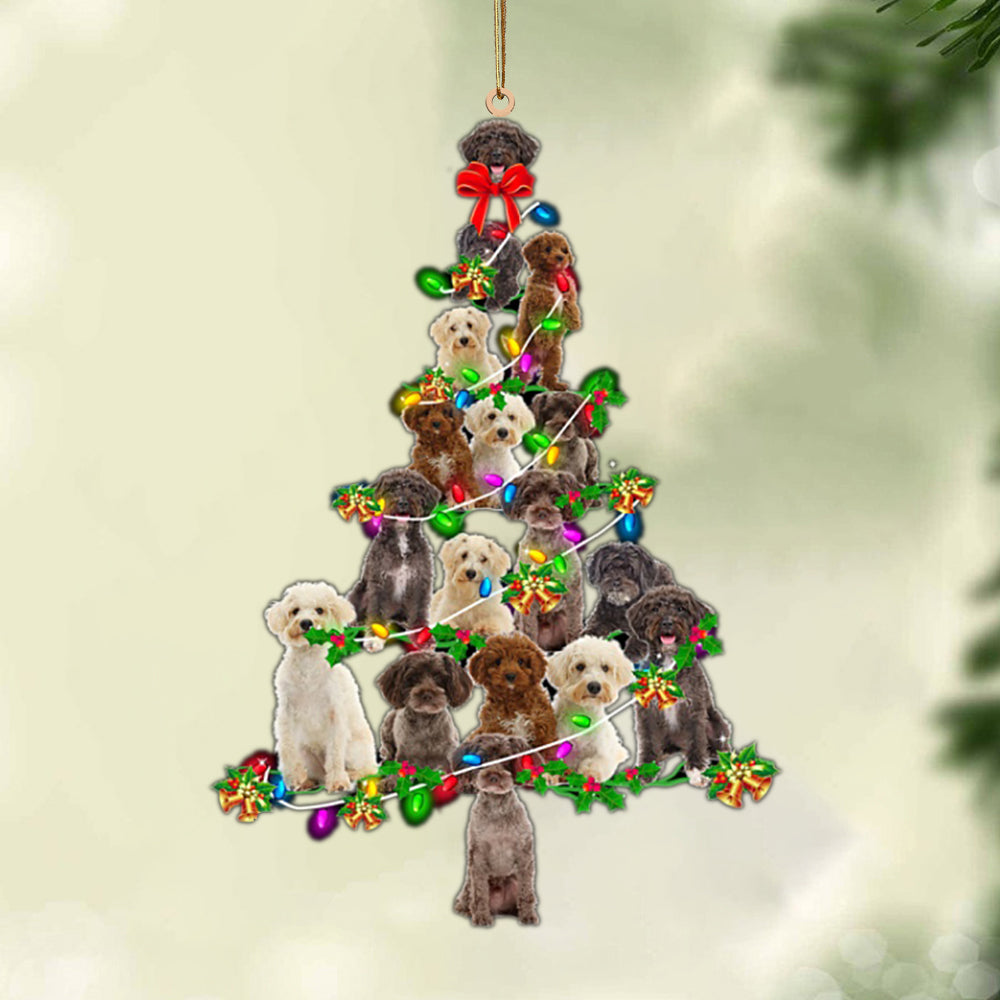 Schnoodle-Christmas Tree Lights-Two Sided Ornament