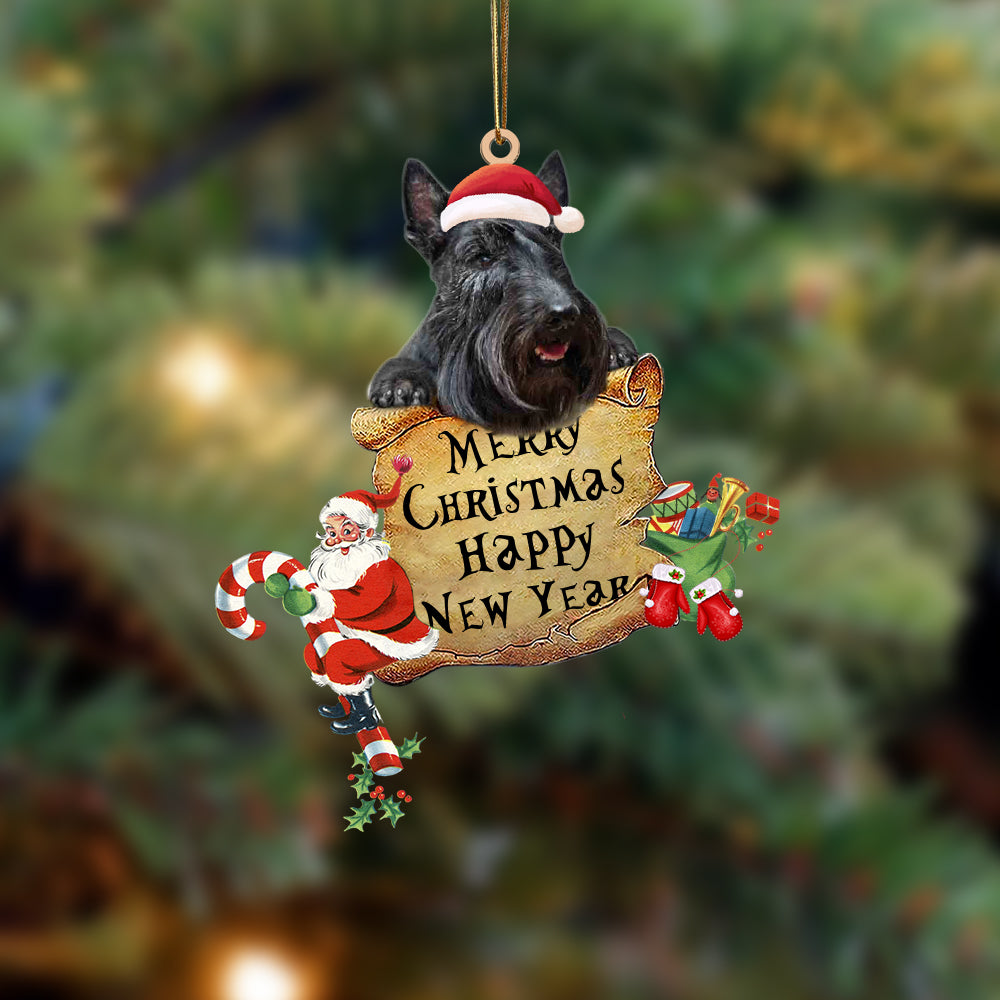 Scottish Terrier-Christams &amp; New Year Two Sided Ornament