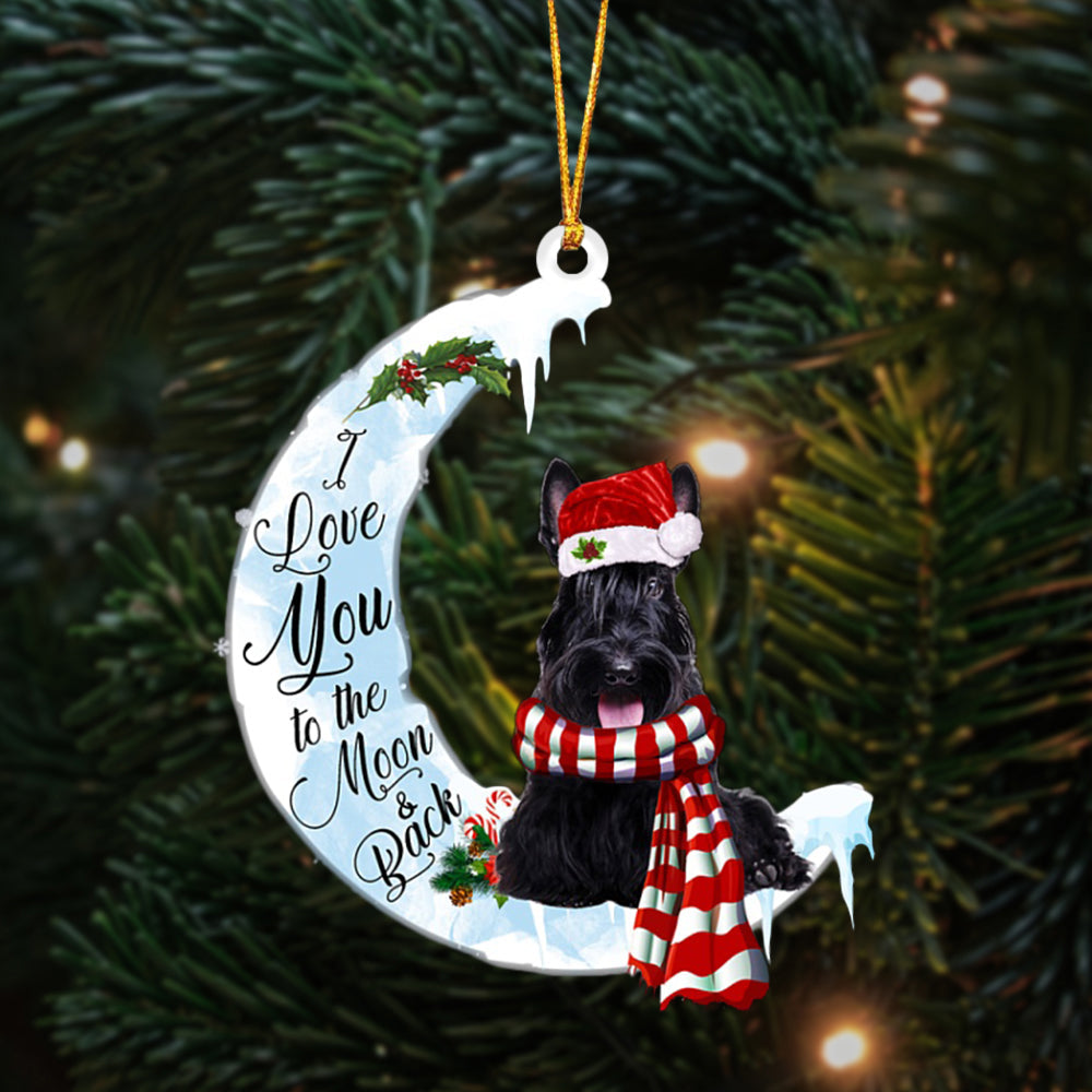 Scottish Terrier-I Love You-Two Sided Ornament