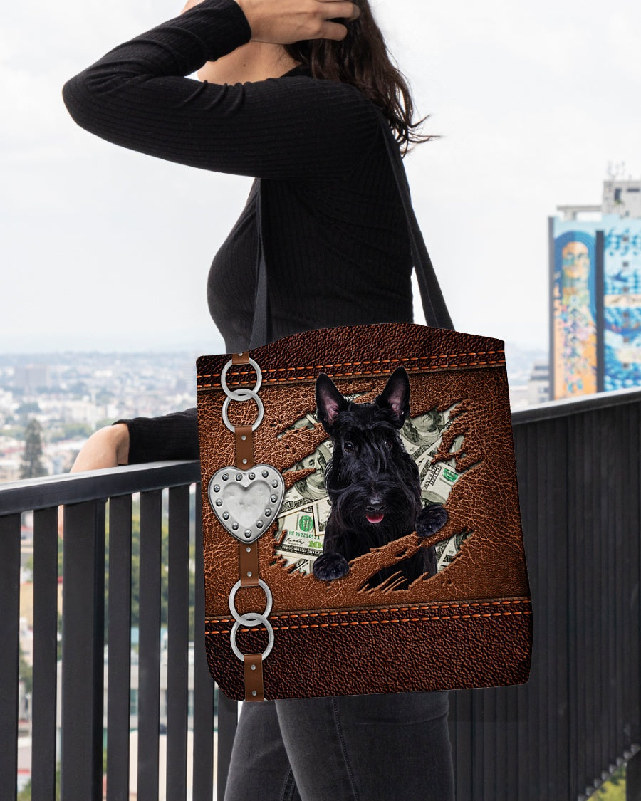 Scottish Terrier-Let Me Go Out -Cloth Tote Bag