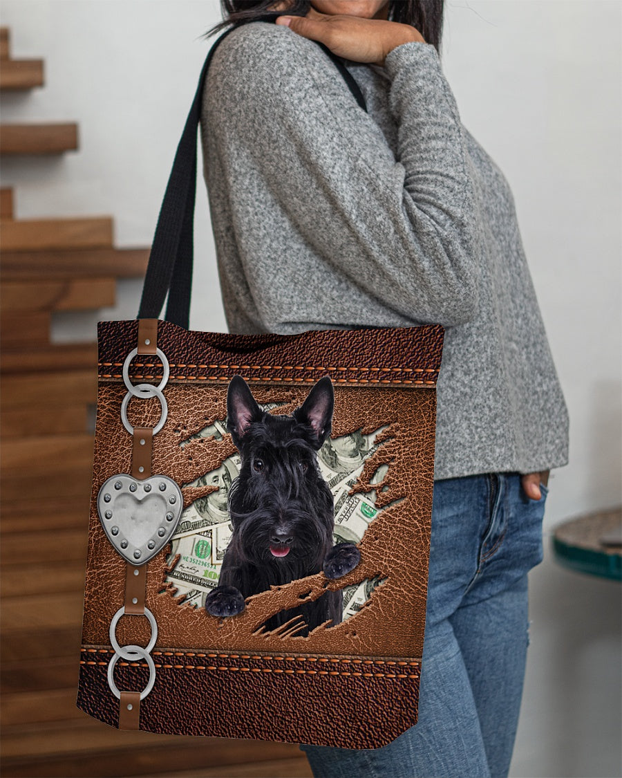 Scottish Terrier-Let Me Go Out -Cloth Tote Bag