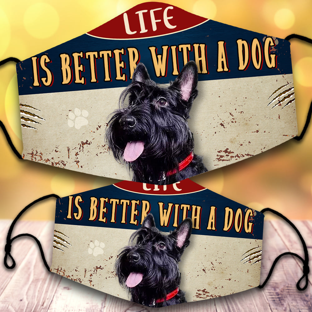 Scottish Terrier-Life Is Better With A Dog-Veil