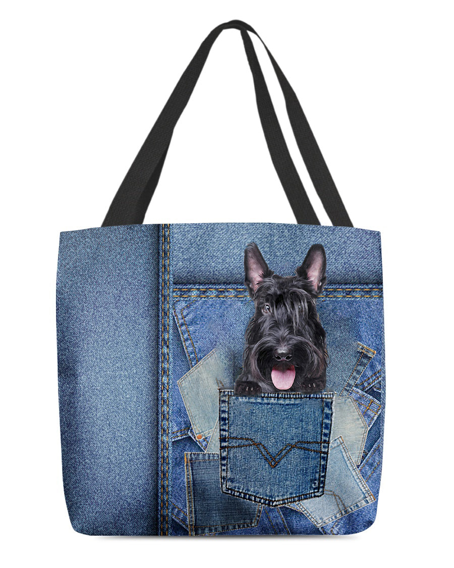 Scottish Terrier-in pocket2-Cloth Tote Bag