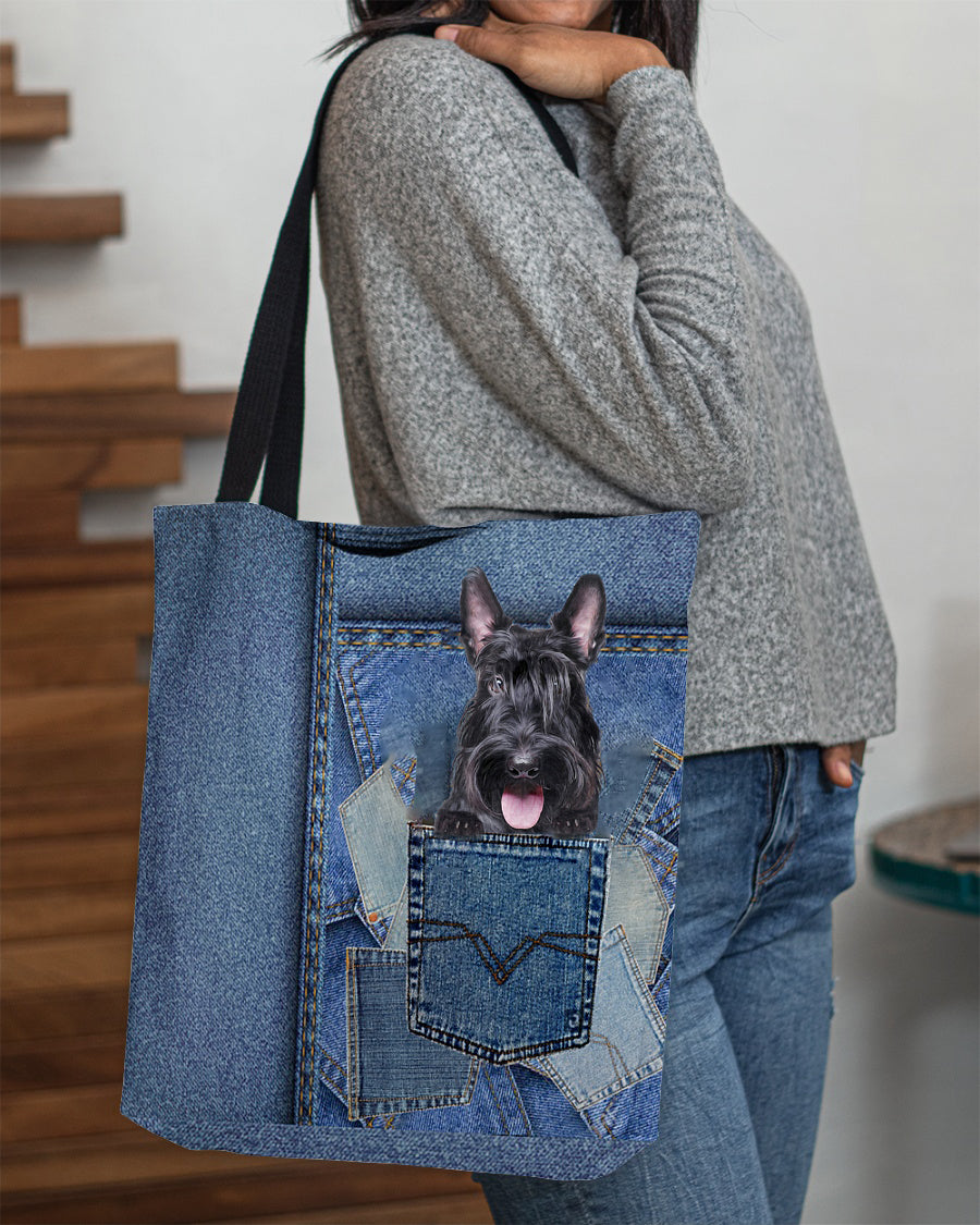Scottish Terrier-in pocket2-Cloth Tote Bag