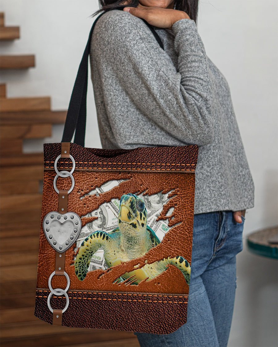 Sea turtle-Let Me Go Out -Cloth Tote Bag