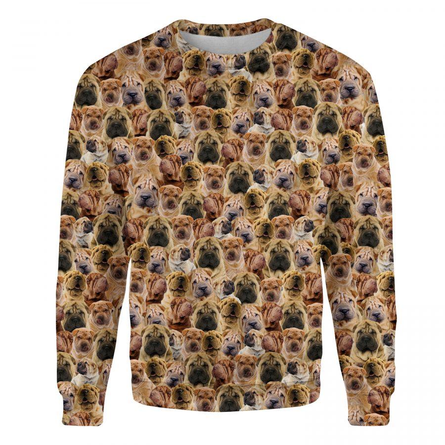 Shar Pei - Full Face - Premium Sweatshirt