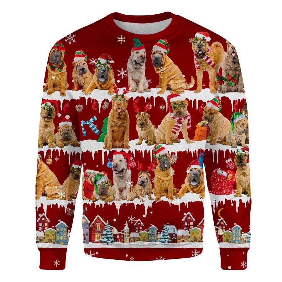Shar Pei - Snow Christmas - Premium Sweatshirt