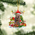 Shar Pei-Elk & Snowman-Two Sided Ornament