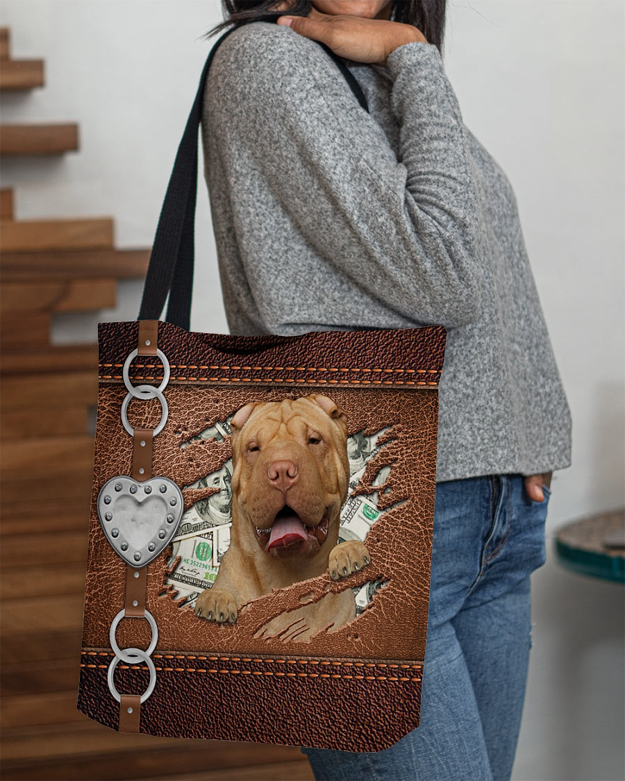 Shar Pei-Let Me Go Out -Cloth Tote Bag