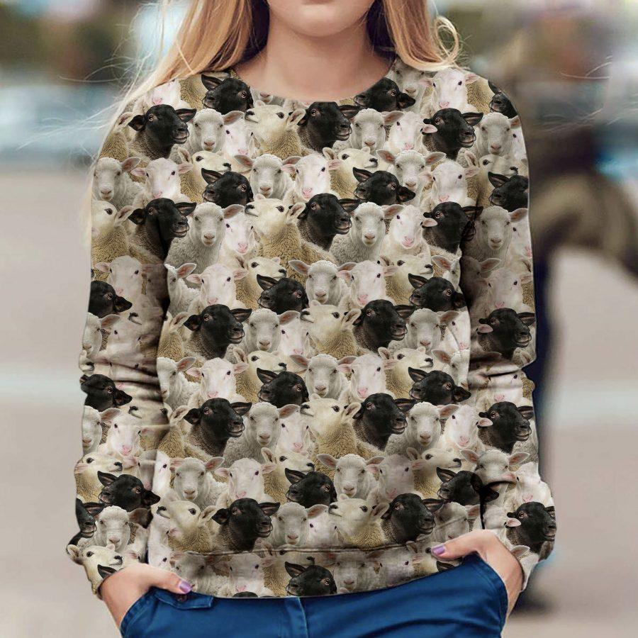 Sheep - Full Face - Premium Sweatshirt