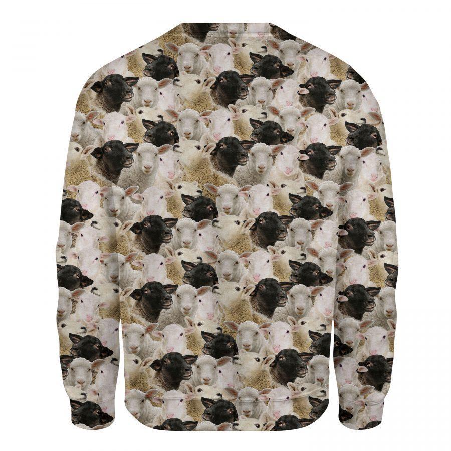 Sheep - Full Face - Premium Sweatshirt
