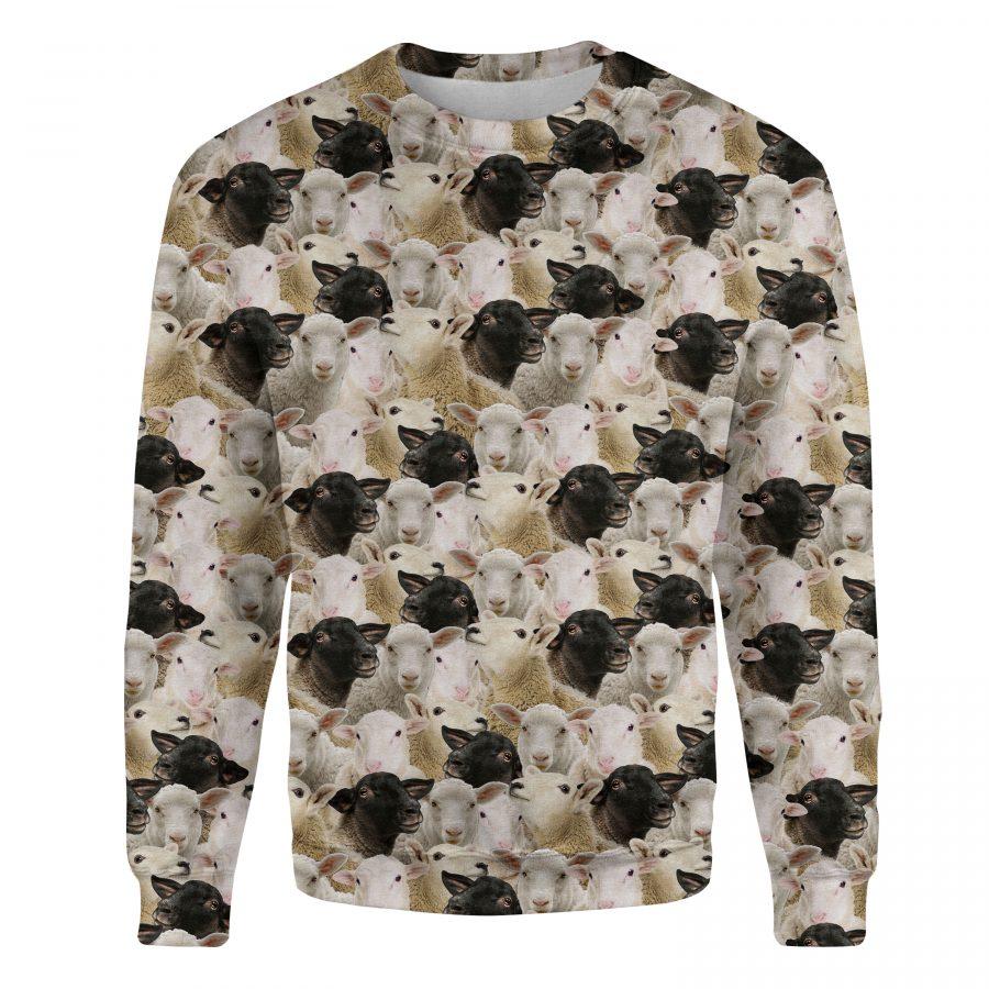 Sheep - Full Face - Premium Sweatshirt