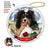 Sheltie Tri 2 Porcelain Hanging Ornament