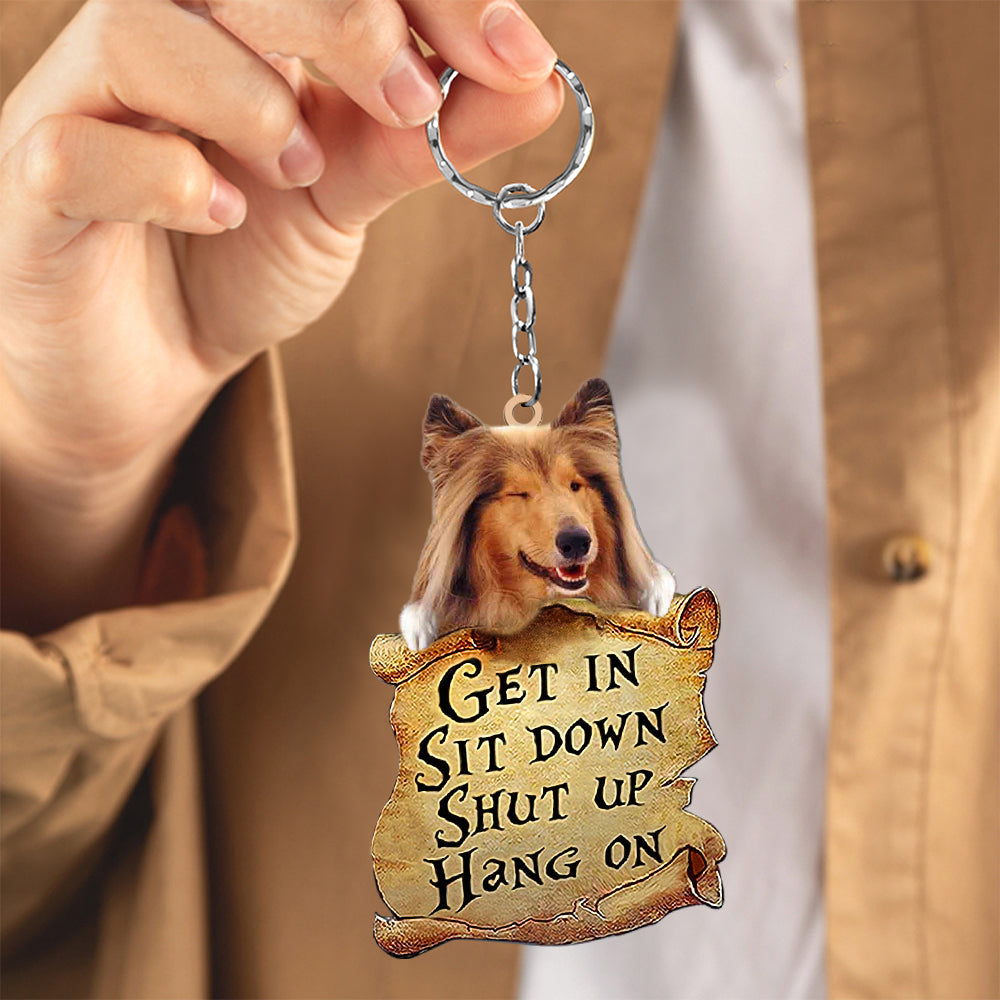 Sheltie get in Keychain