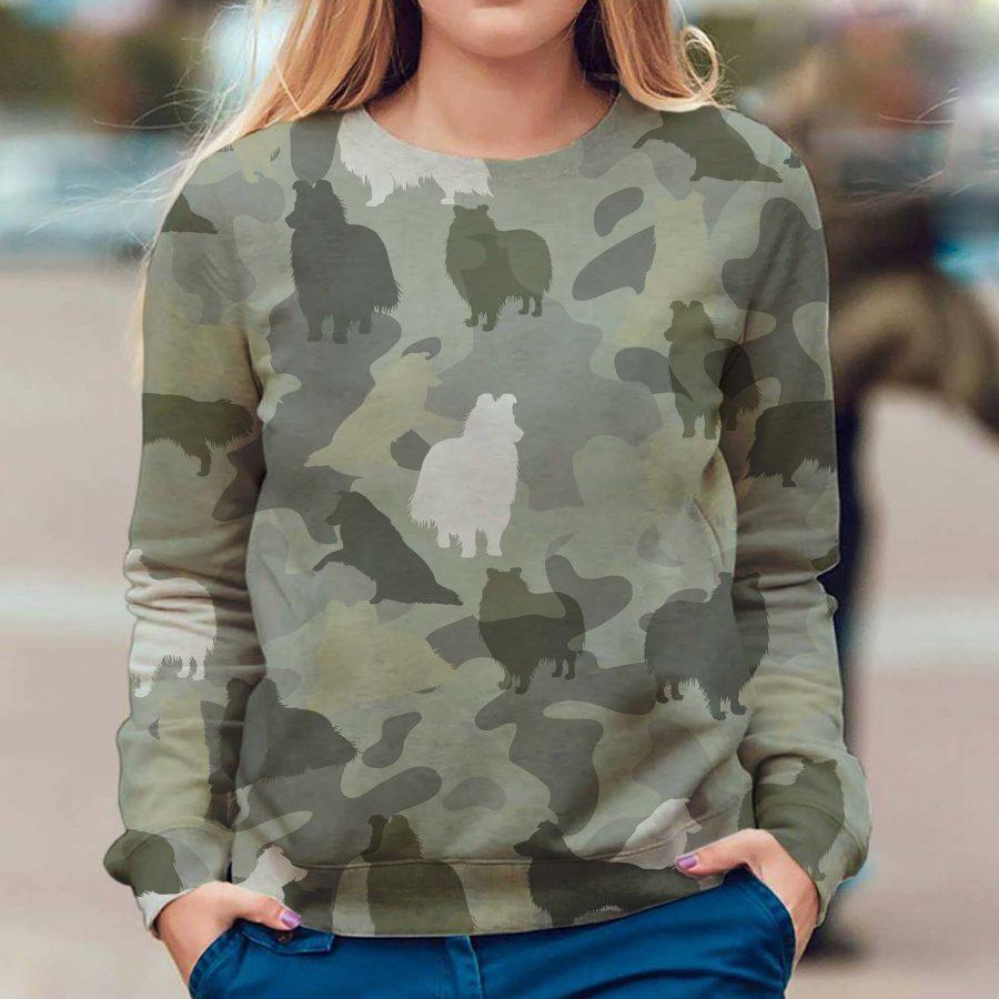 Shetland Sheepdog - Camo - Premium Sweatshirt