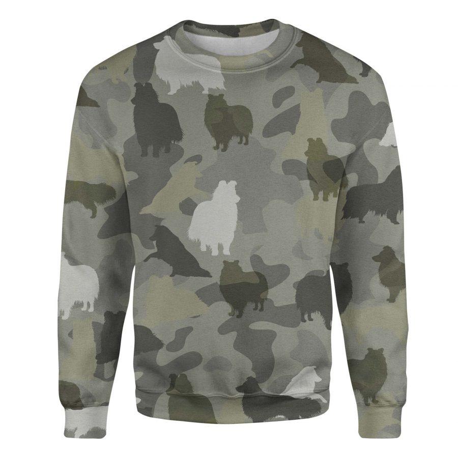 Shetland Sheepdog - Camo - Premium Sweatshirt